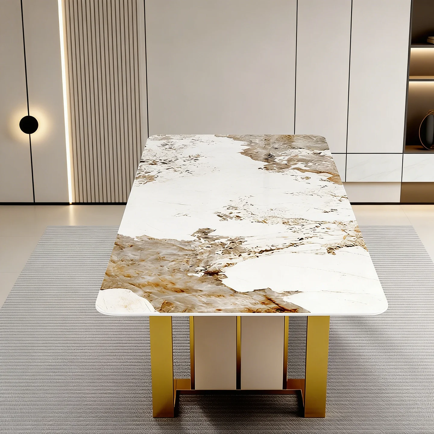 Light luxury simple stainless steel table legs dining bracket marble rock slab tea feet desk leg bracket