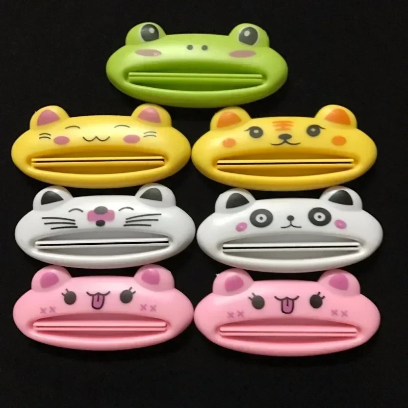 Cartoon Animal Toothbrush Squeezer Kids Creative Multifunction Toothpaste Clip Lazy Facial Cleanser Smear Mask Squeezer