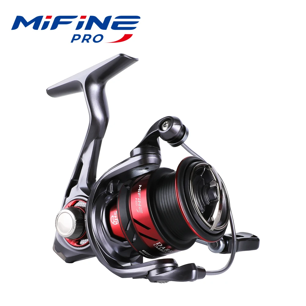 mifine darren lightpeso spinning fishing reel truta carreteis de pesca agua salgada e agua doce tamanho 8003000 521 mais 1bb 01