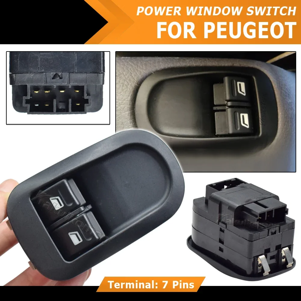 6554.WQ 6554WQ Электрический переключатель стеклоподъемника для Peugeot 206 CC, 2D, 2A, SW, 2E, 2K 2000-2014 96316306XT Автозапчасти