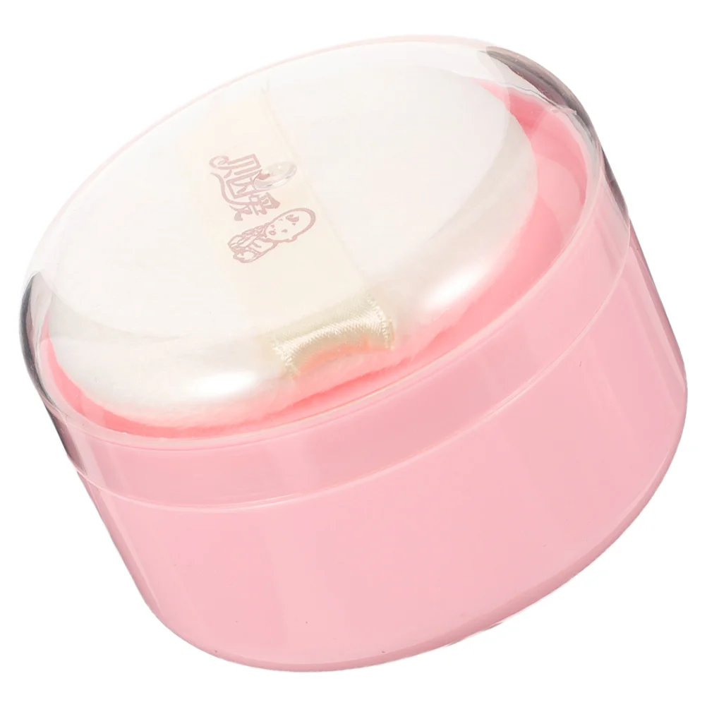 Body Powder Puff Box Small Case Loose and Container Baby Synthetic Sponge Empty Child