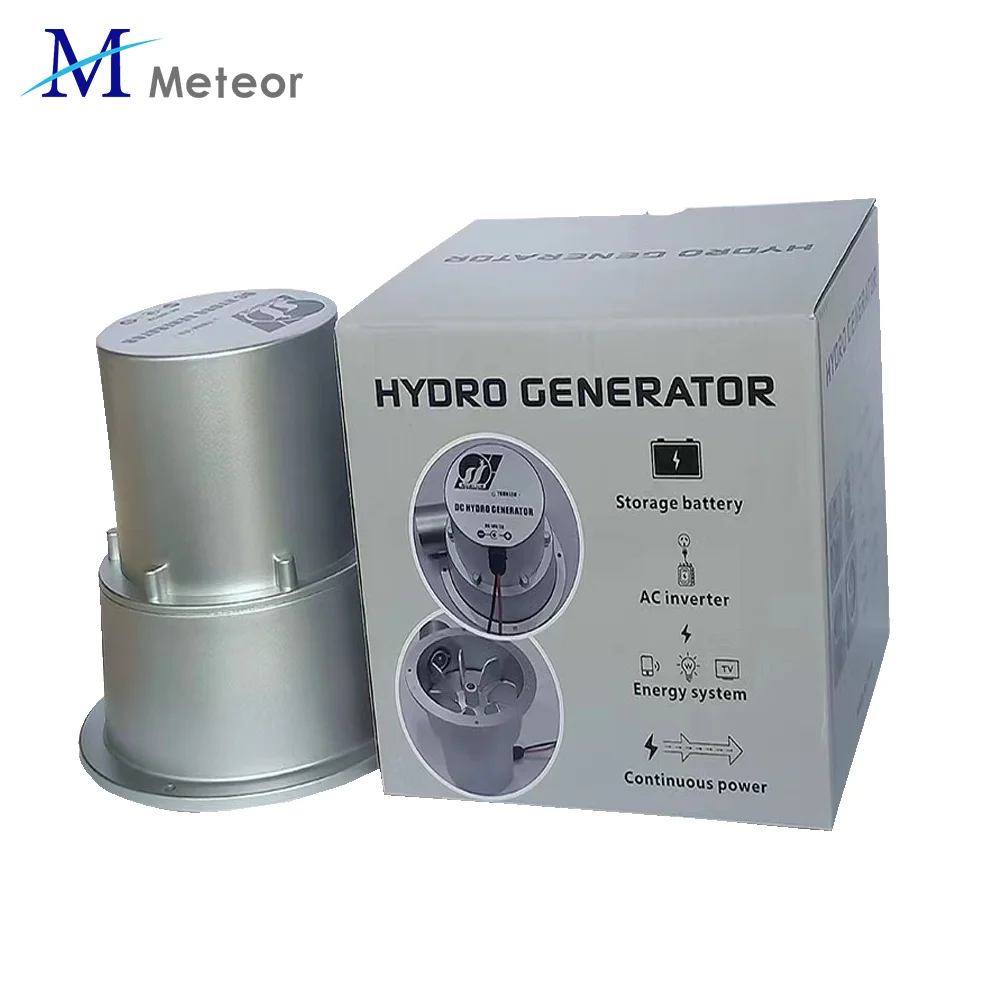 Imagem -04 - Gerador Hidráulico de Turbina de Água Gerador Elétrico Hidráulico ao ar Livre dc Permanent Magnet Use Bateria 12 v 24v 100w 50w 18v 36v