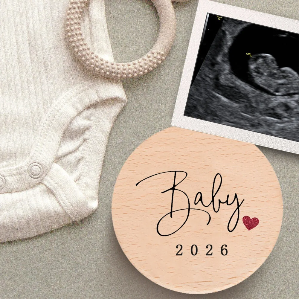 Baby 2026 Print Wooden Sign New Baby Prop Sign Newbron Wooden Coasters Wooden Baby Birth Announcement Infant Birth Gift