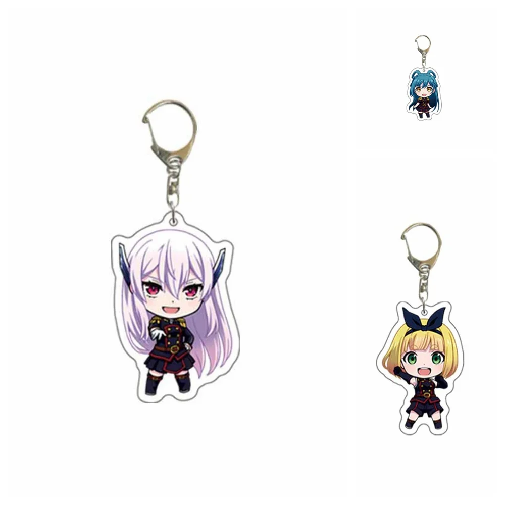 6CM Anime Mato Seihei no Slave Acrylic Keychain Model Cosplay Charm Characters Ornament Accessories Goods Collection Gifts