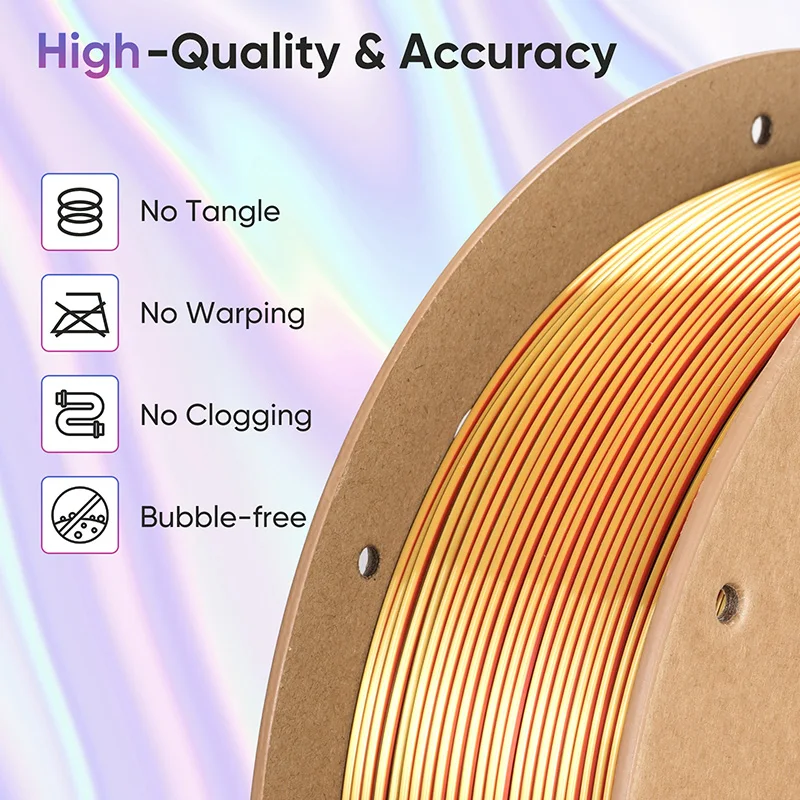 Eryone Hyper Speed Quadruple Color Silk PLA Filament 1.75mm,