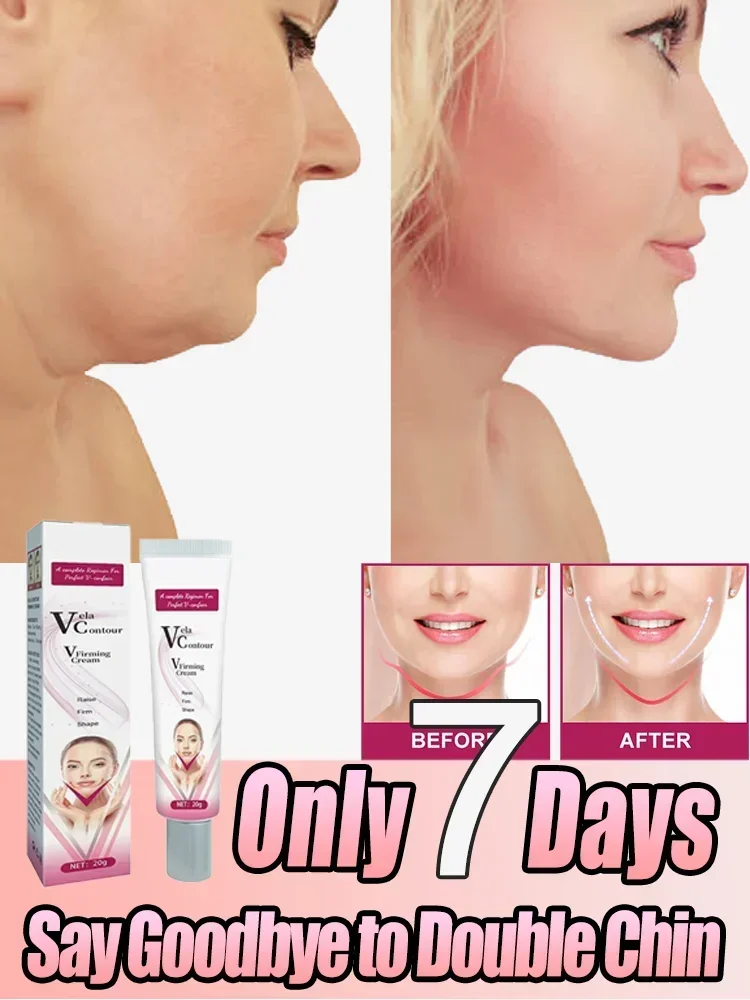 HOT SALEFace-lift V-Shaped Cream Removal Masseter Muscle Double Chin V Line Shape Face Firming Tighten Fat Burning Products9189