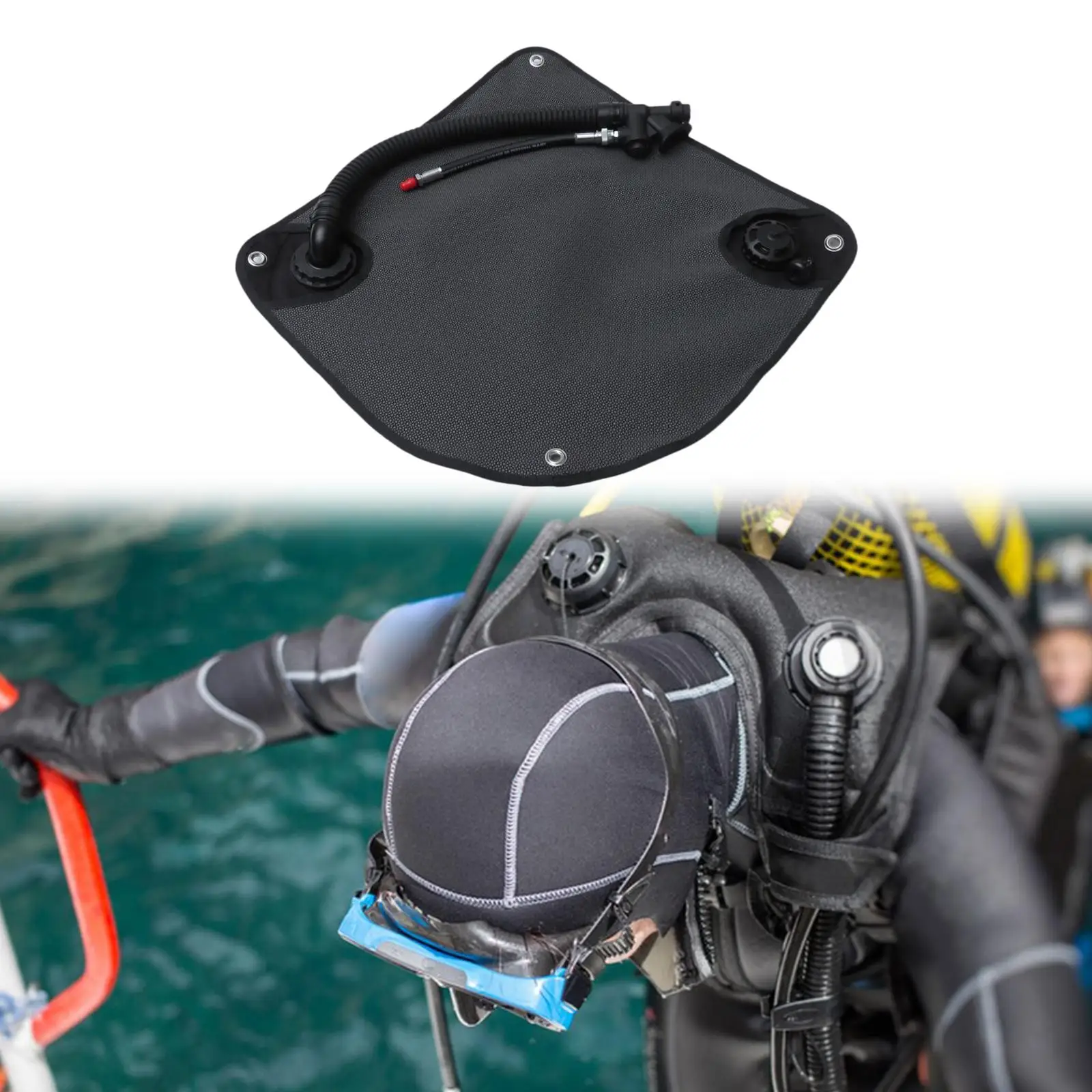 

BCD Wing Bladder Inflating Adapter Lightweight Low Pressure Hose Side Mounted for Snorkeling Underwater Gear Accessories