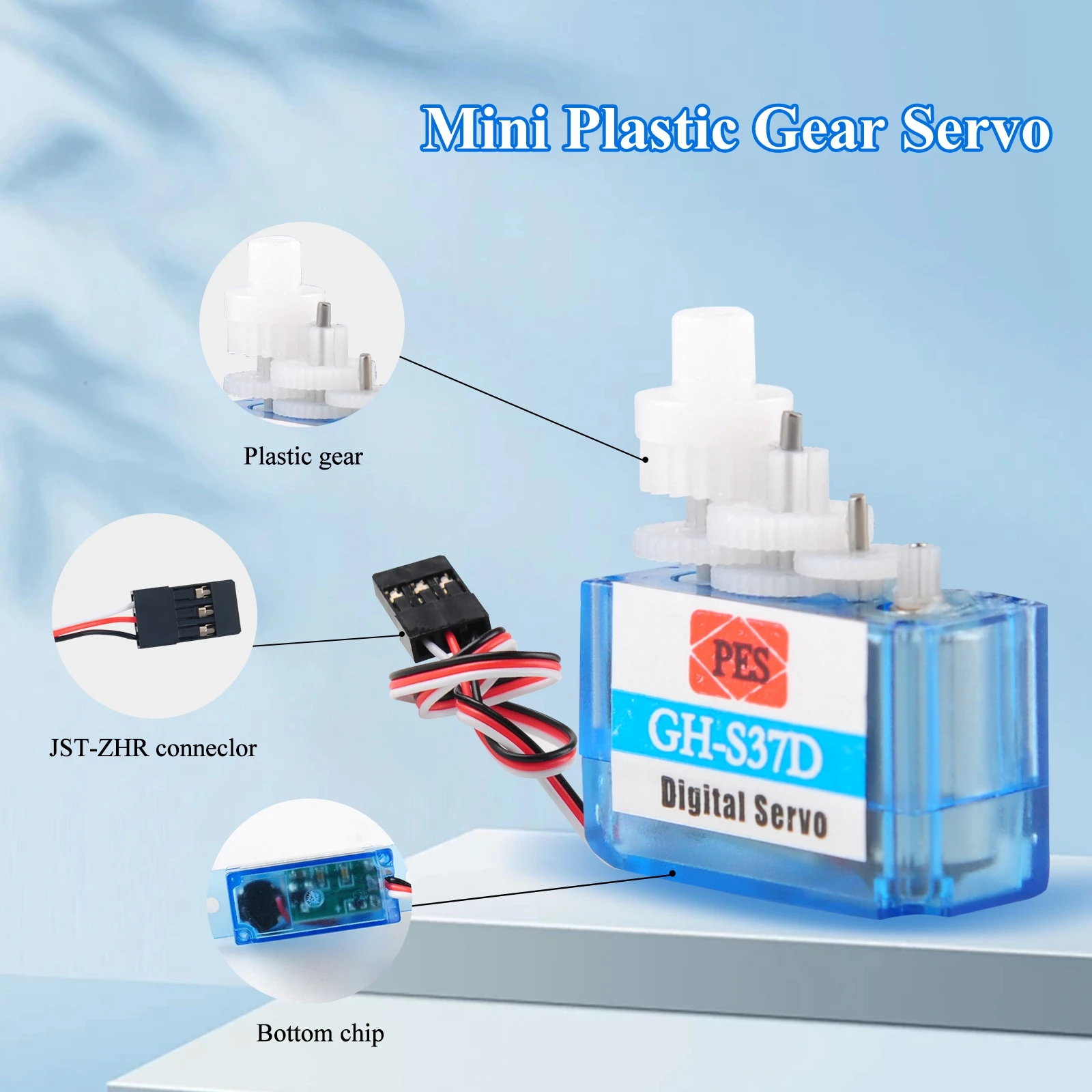 4/10pcs  GH-S37D 3.7g Micro Digital Servo for Rc Plane Servo Motor for Arduino DIY Robot Toy 90 Degree