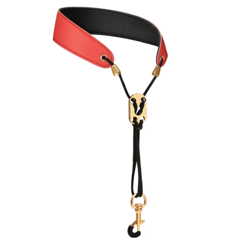 Adjustable Saxophone Neck Strap Padded Comfortable Leather Shoulder Harness Dropship