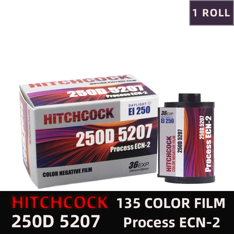 1 Roll HITCHCOCK 5207 250D Negative 135 film 36 sheets ECN-2 Kodak 135 film（Expiration Date: 2026）