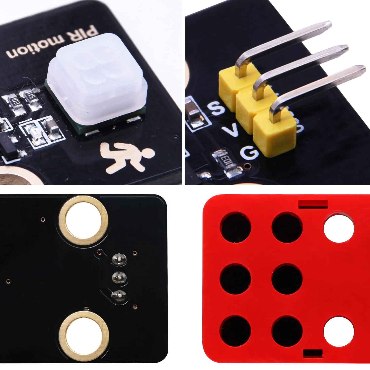 High Sensitivity PIR Motion Sensor IR Infrared Human body Indction Sensor 360 Degree Round Detecting for Arduino/Python/RPI