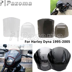 Motorcycle Windshield Deflector Quarter Headlight Fairing Mask Windscreen Replacement Clamp For Harley XL883R XLH XL1200S 1200L