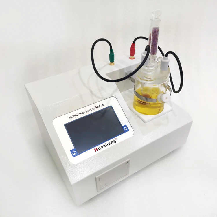 

Huazheng Electric HZKF-2 oil water content tester Karl Fischer (Coulomb) method Trace Moisture Analyzer