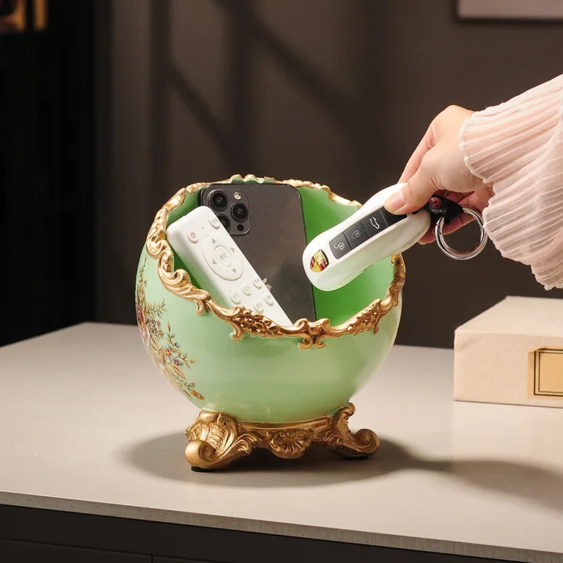 Creative entrance key rack storage ornament, light luxury  living room shoe cabinet high-end niche decoration