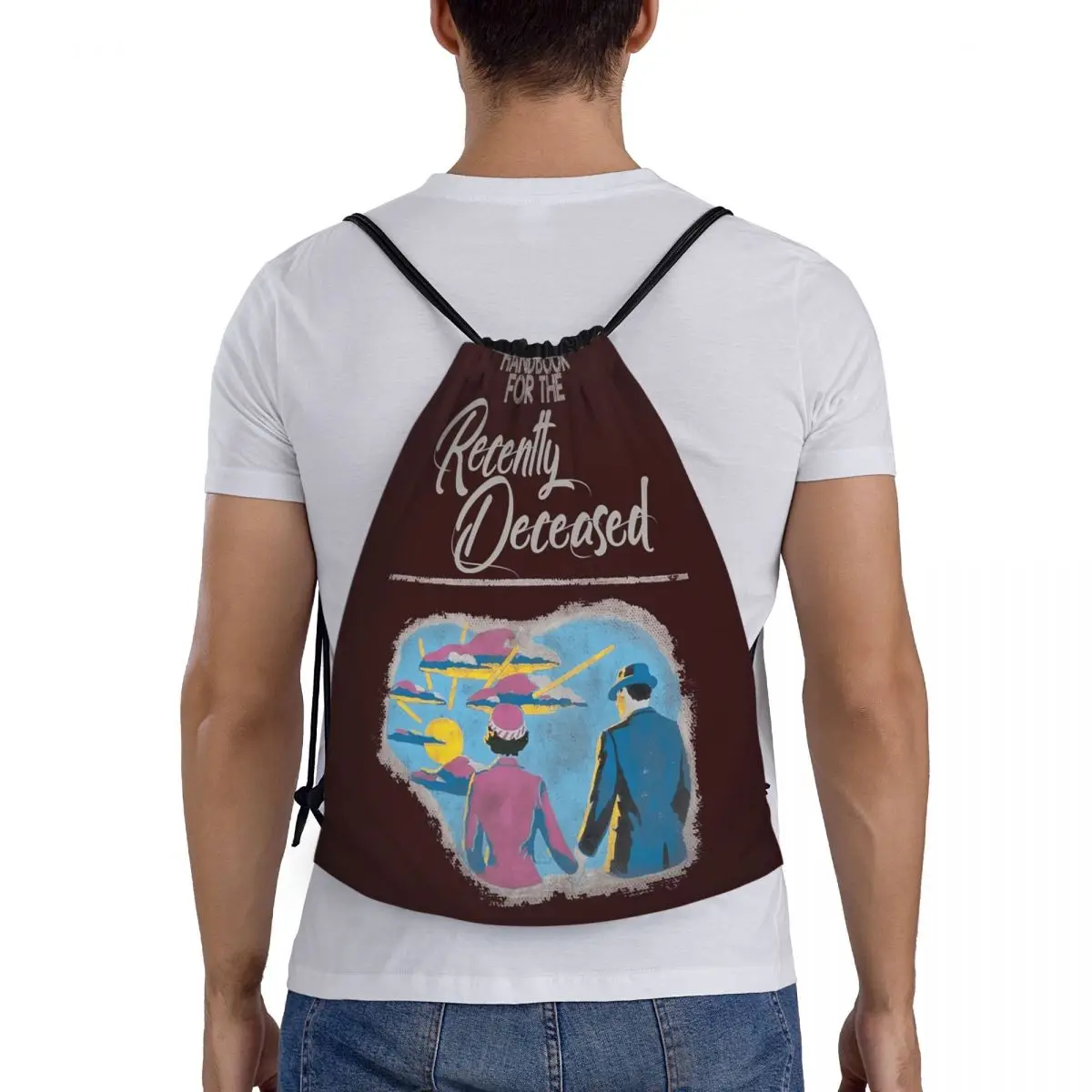 

Handbook For The Recently Deceased Backpacks Casual Drawstring Bags Sports Bag Book Bags for Man Woman School