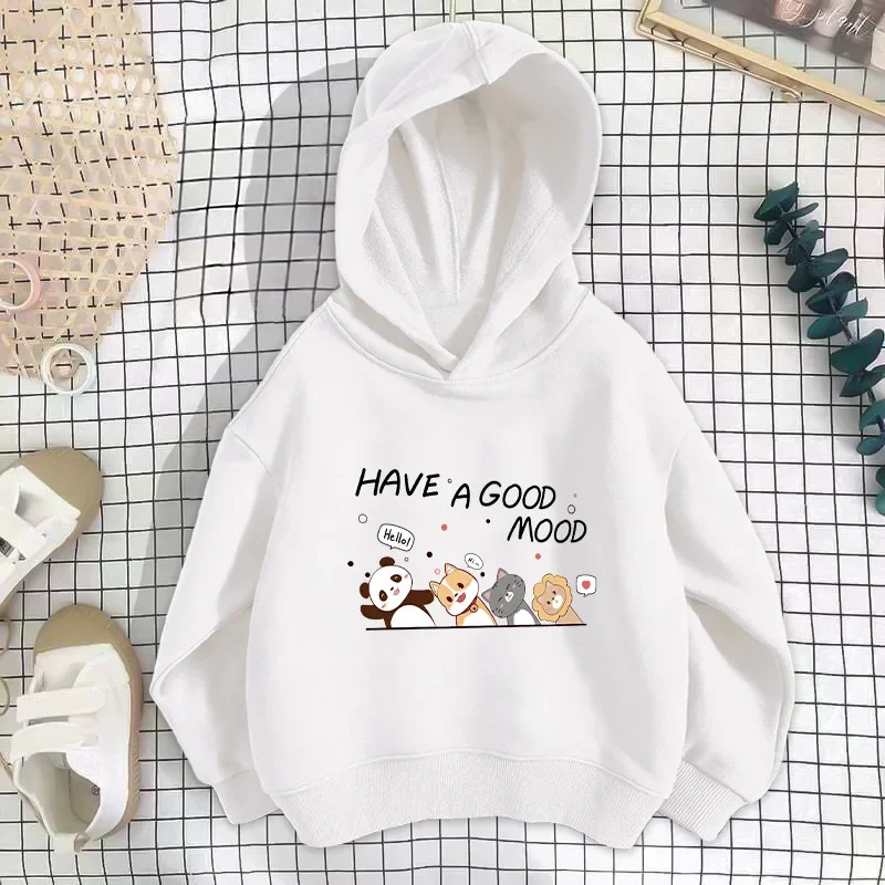 

Animal Series Hoodie Kids cute Fun panda dog cat Children's Coat Spring and Autumn Girls Boys Sweater Baby Casual Top