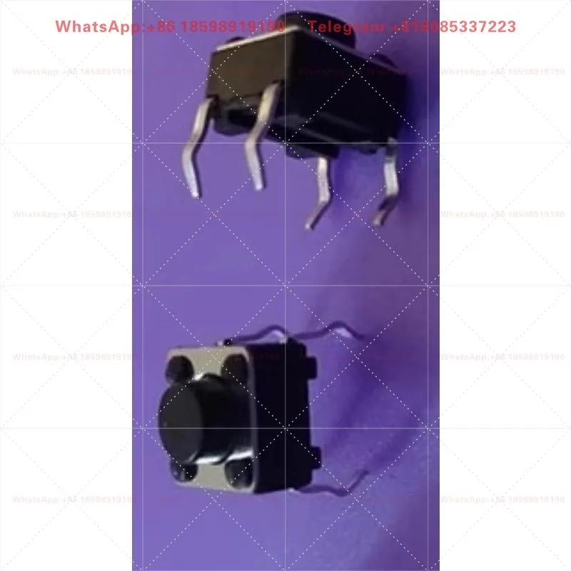 665 4Pin Touch Tactile Switch Copper Pin Spring High Temperature Resistant Parts 100Pcs