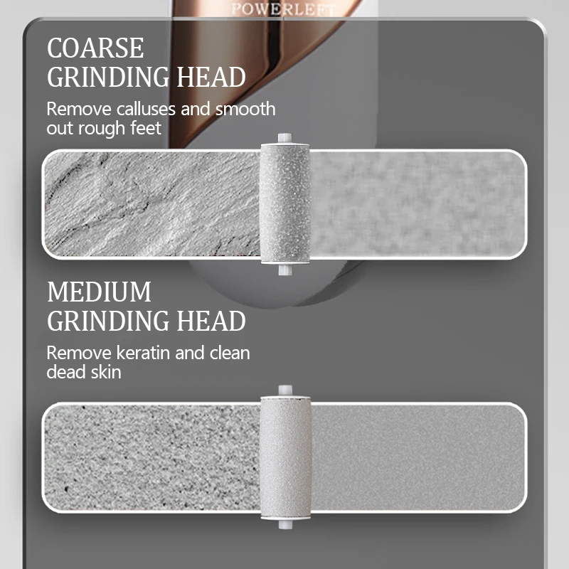 Máquina removedora de calos elétrica recarregável, dispositivo de pedicure, ferramentas de cuidados com os pés, pés para calcanhares, remoção de pele dura morta