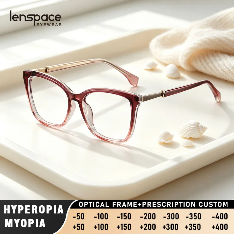 LENSPACE Reading Glasses Woman Optical Eye-glasses -2 Women Lens Lunettes Femme Magnifier Women's Eyeglasses Computer Eyepieces