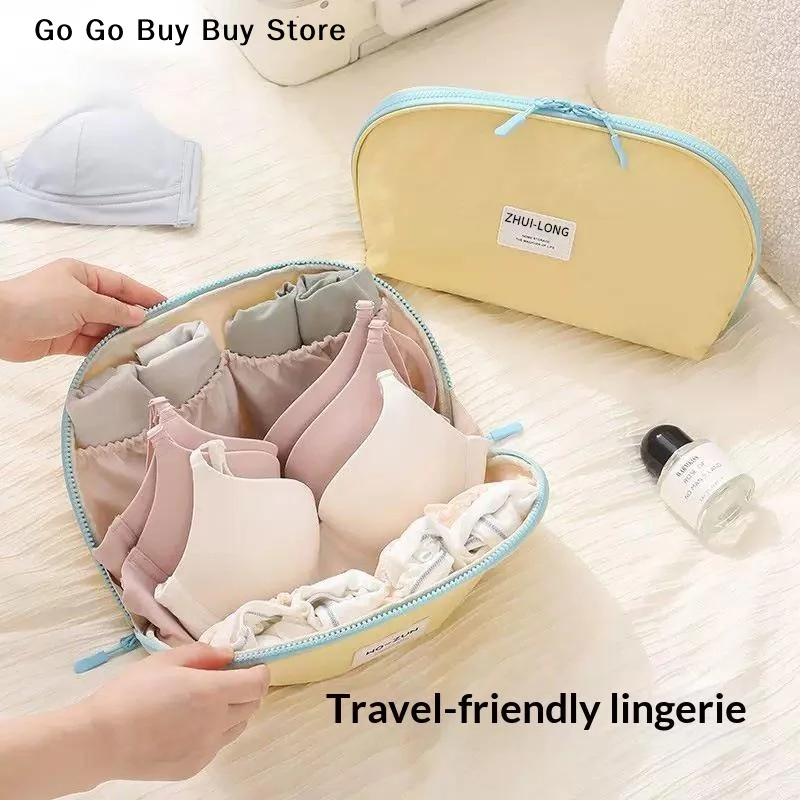 【S】Travel Clothing Storage Bag Lingerie Pouch Large Capacity Portable Bra Underwear Organizer Socks Packing Bag