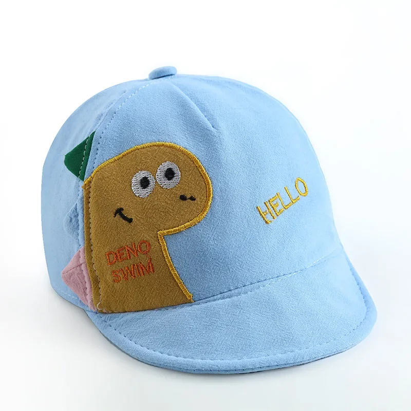 Baby Cartoon Dinosaur  Hat Soft Cotton Boys Girls Baseball Cap Summer Outdoor Infant Girls Sun Hats