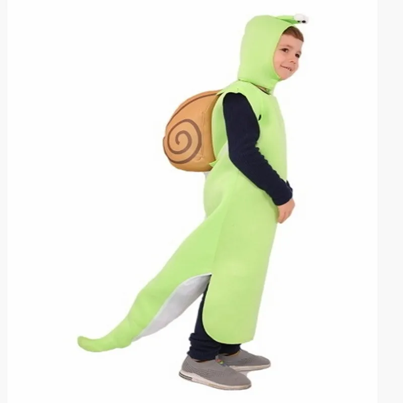 2025 New Halloween Christmas Holiday Party Stage Performance Costume Snail Jumpsuit and Headgear Kids Role Play Clothing A34796