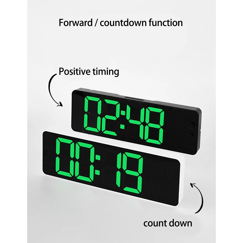 Grande orologio da parete digitale telecomando Temp data settimana Display Timer conto alla rovescia orologio da tavolo doppio allarme da parete orologi a LED