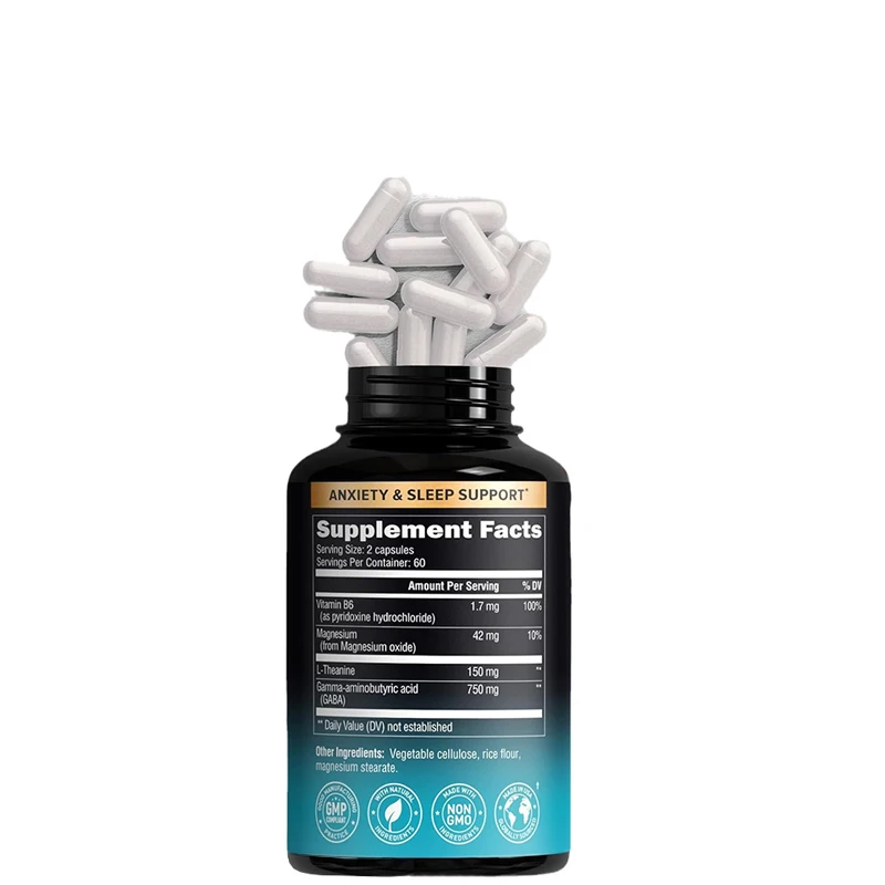 

Gaba L-анатин - добавка для снятия стресса - магний | | Витамин Б6-750 Мг Амиминокрическая кислота