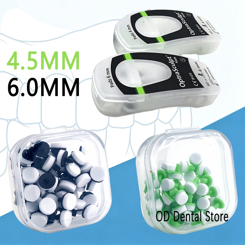 60Pcs Dental Resin Filling Molding Tool Veneer Foam Pads for Composite Resin Restoration Dentistry Instruments Materials Set