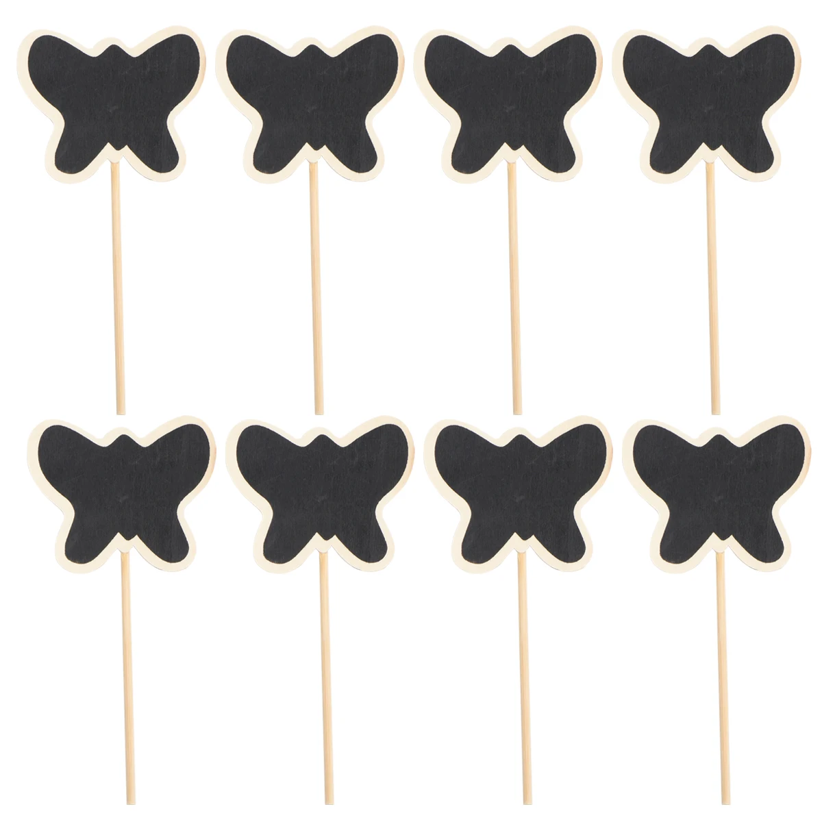 

20pcs Mini Chalkboard Toppers Wood Signs Solid Wedding Decorations Christmas Kids Crafts Garden Plant Labels