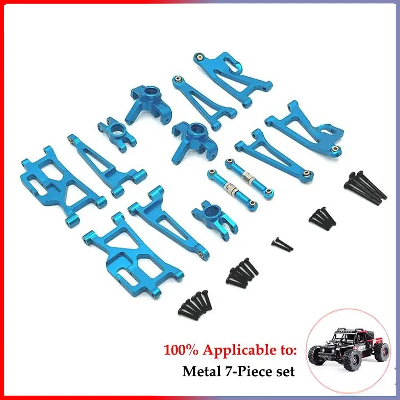 Taza de dirección de Metal, juego de brazo oscilante superior e inferior, soporte de torre de choque, poste corporal, piezas de mejora de coche Hyper Go RC Mjx 14210 14209 H14BM