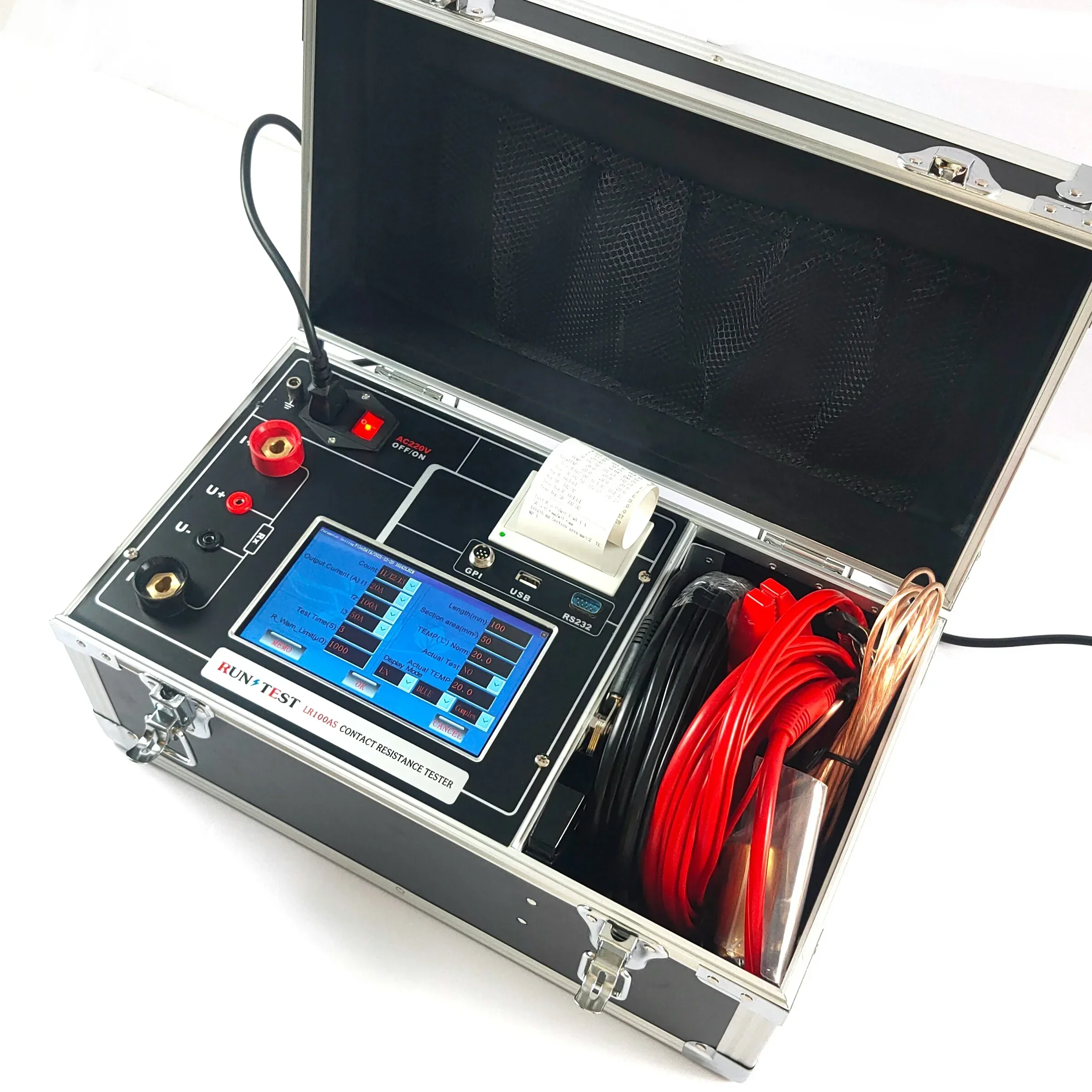 Portable 100A 200A Switch Loop Resistance Tester Circuit Breaker Contact Resistance Tester with good price