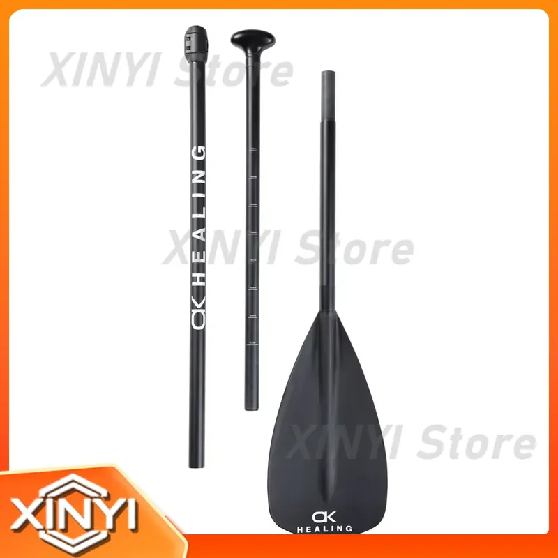 OKHEALING Fiberglass SUP Paddle - Lightweight Shaft & Durable PP Blade for Stand up Paddle Boards (Adjustable Length)