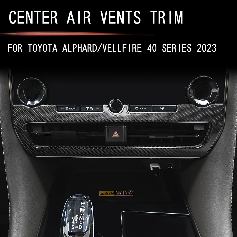 

LHD RHD для Toyota Alphard Vellfire 40 Series 2023 2024, ABS, центральное управление, лоток для выхода воздуха, коробка для палета, коробка для телефона, чехол