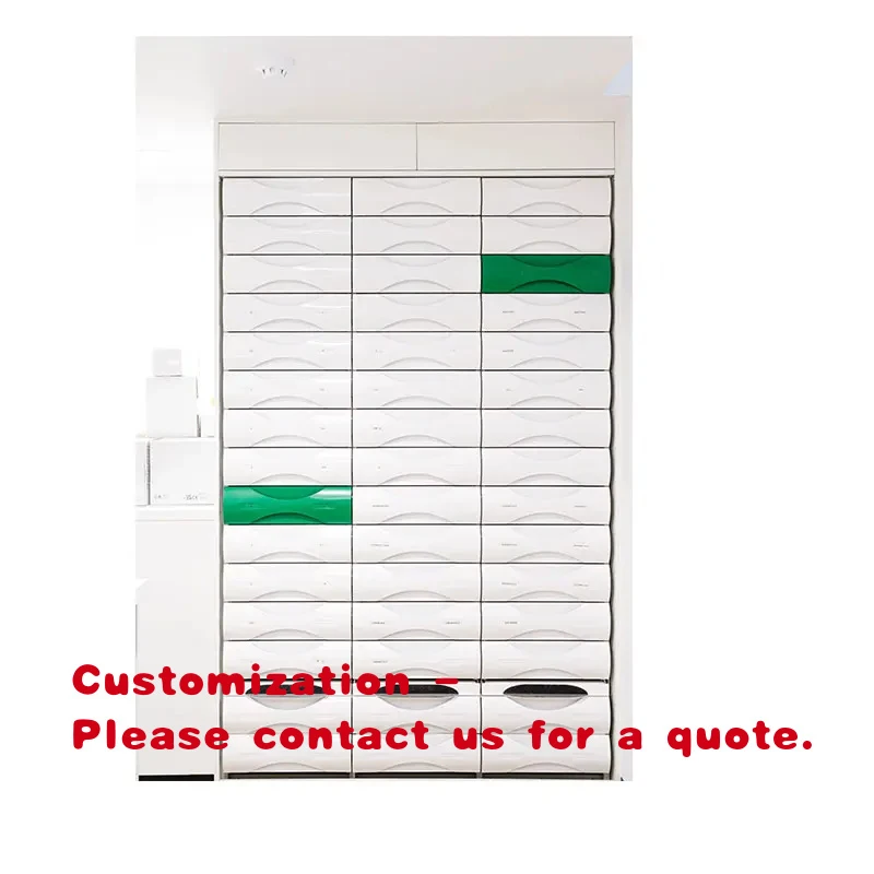custom.Large-Capacity Pharmacy Drawer System Drugstore with Adjustable Dividers
