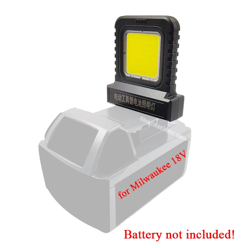 Akcesoria do elektronarzędzi Lampka robocza LED do Makita, Milwaukee, Dewalt, Bosch, Dayi, Lomvum, Zhipu, akumulator litowo-jonowy 18V-21V