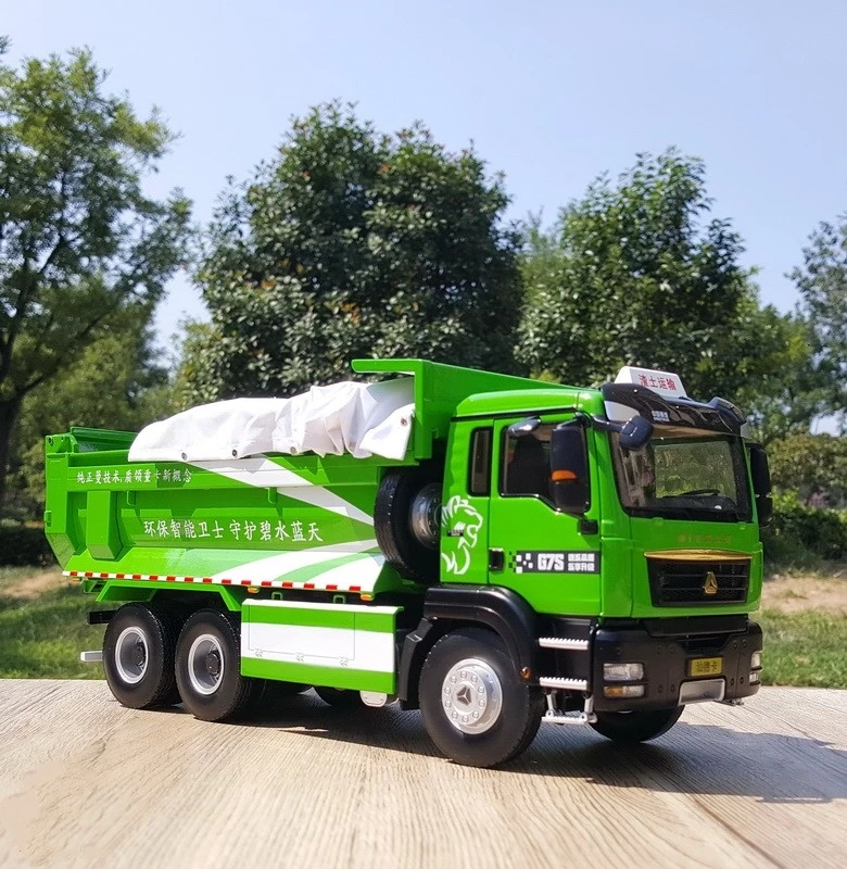 

Коллекционная литая под давлением модель, копия масштаба 1:24, SinoTruk SITRAK G7S, сверхмощный самосвал, строительная техника, модель из сплава, подарок