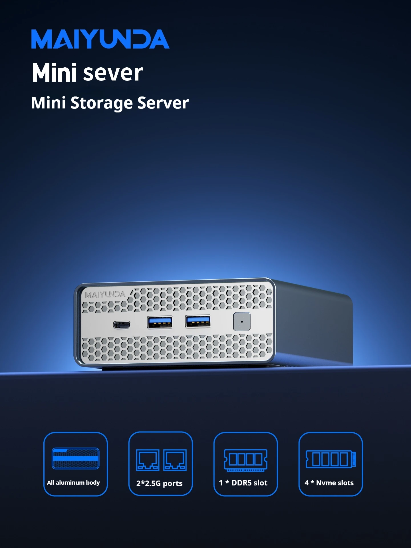 Maiyunda M1S Intel N100/N150 كمبيوتر صغير Windows 11 Pro DMMI DDR5 4800MHz M.2 2280 NVMe SSD PCIE 3.0 كمبيوتر ألعاب مكتبي فعال #6