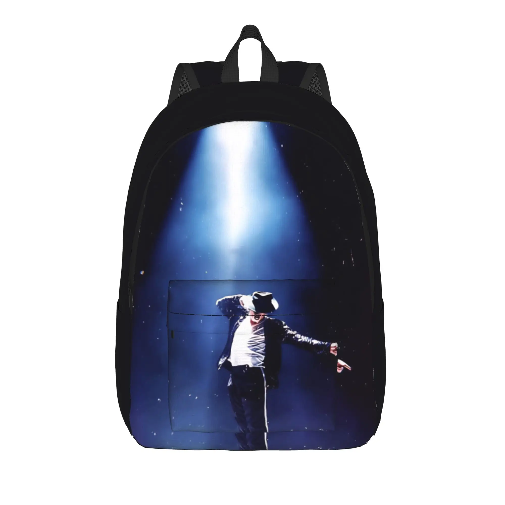 Back to school season under the light Rucksack Michael Jacksonn College Student Fashion Backpack