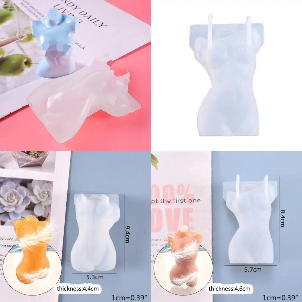 

31BB Handmade Human Bodys Silicone Mould Art Male Female Body Casting Mold UV Crystal Epoxy Resin Mold