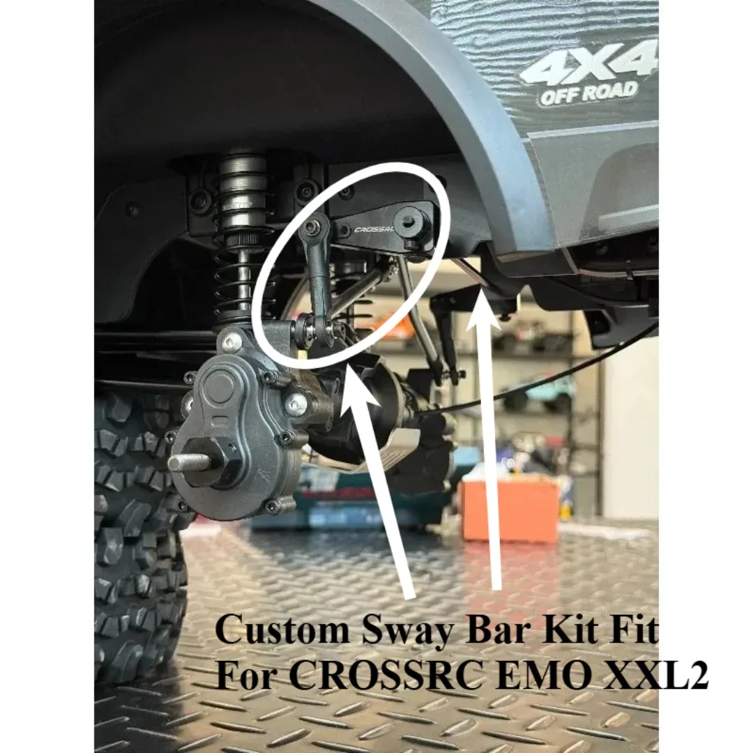 RC Sway Bar Performance Upgrade Kit Custom Anti-Roll Bar Assembly For CROSSRC EMO XXL2 1/5 RC Crawler Tuning Accessories