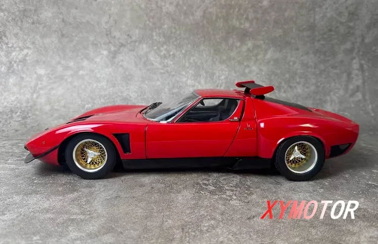 Kyosho 1:12 для Lamborghini MIURA SVR, литая под давлением модель автомобиля из сплава, детские игрушки, подарки, коллекция для хобби, красный металл, пластик, резина