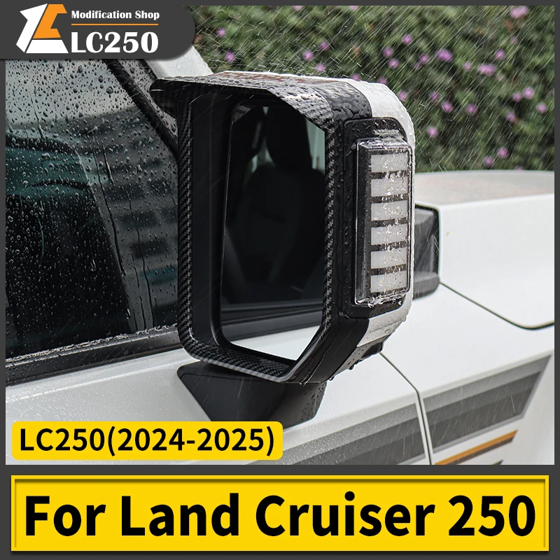 

Для Land Cruiser Prado LC250 1958 зеркало заднего вида дождь брови 250 внешнее украшение модификация аксессуары 2024-2025 J250