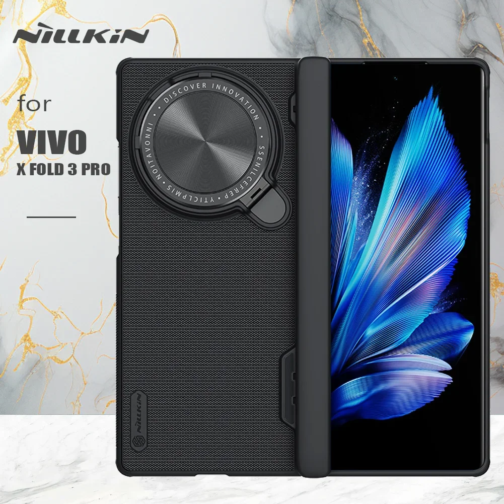 

Nillkin For Vivo X Fold 3 Pro Case CamShield Case With KickStand Hard PC Panel Camera 360 Cases Metal Lens Privacy Matte Cover