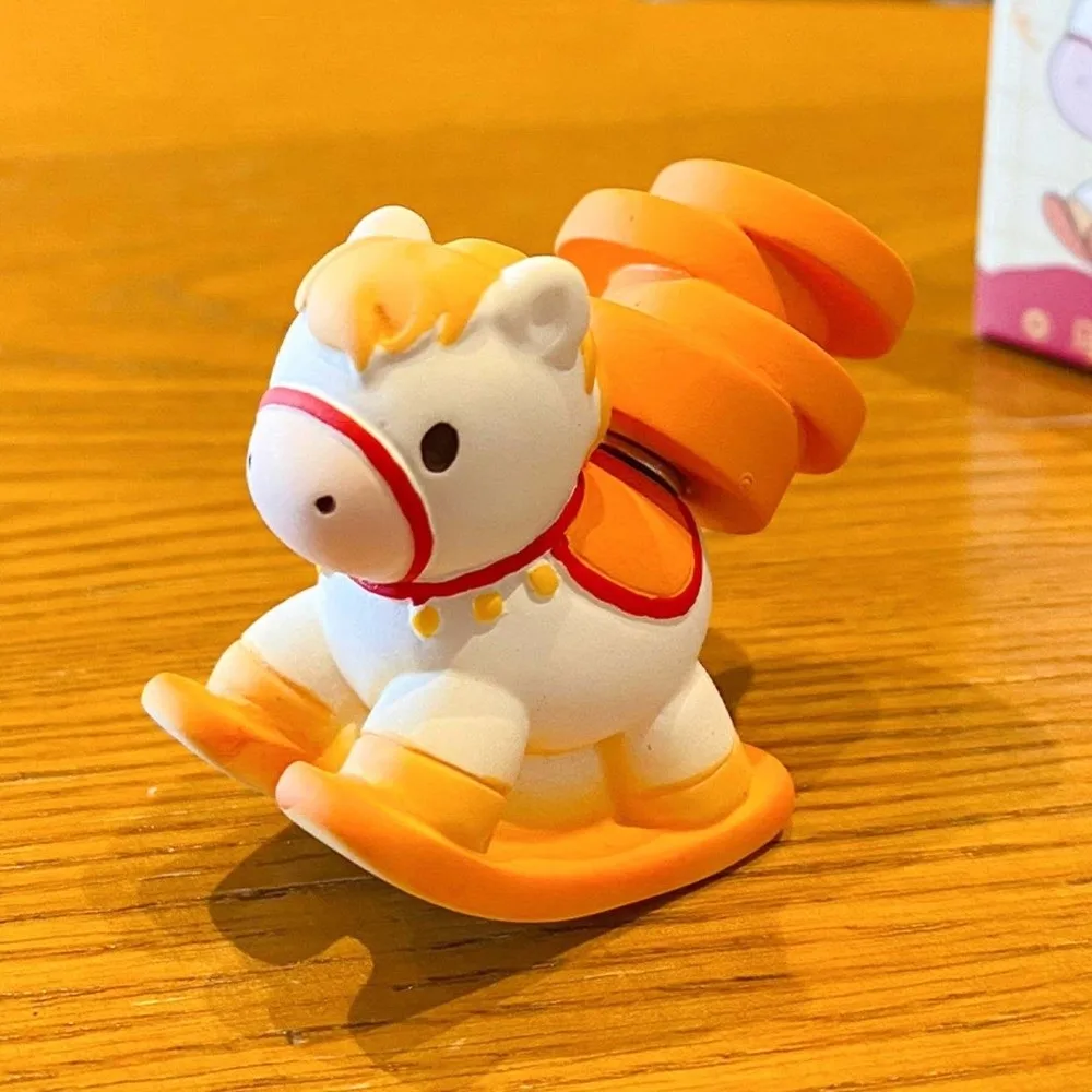 

Cartoon 2026 Horse Year Mascot Ornaments Cute Resin Zodiac Horse Figurines Lifelike Decorative Horse Figures Ornament Table Desk