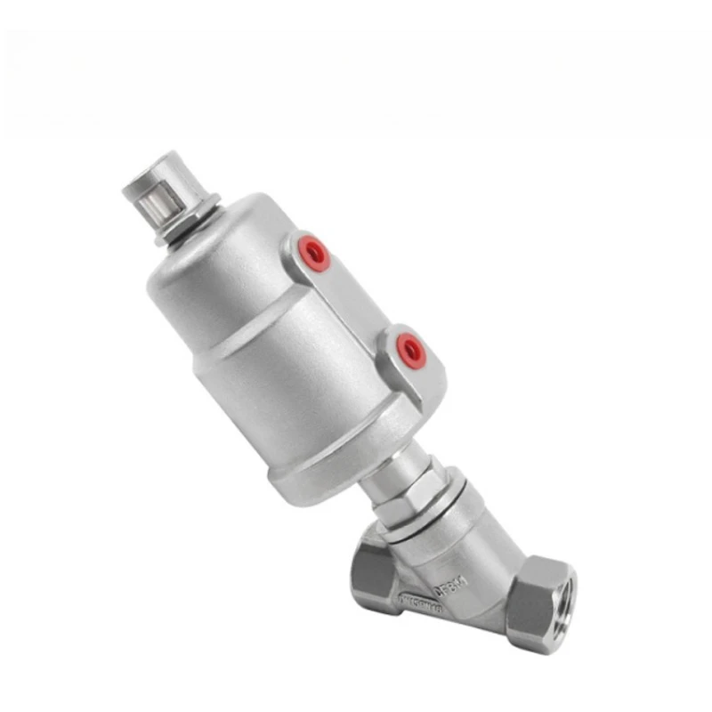 

Pneumatic all-stainless steel angle seat valve Threaded connection single and double acting