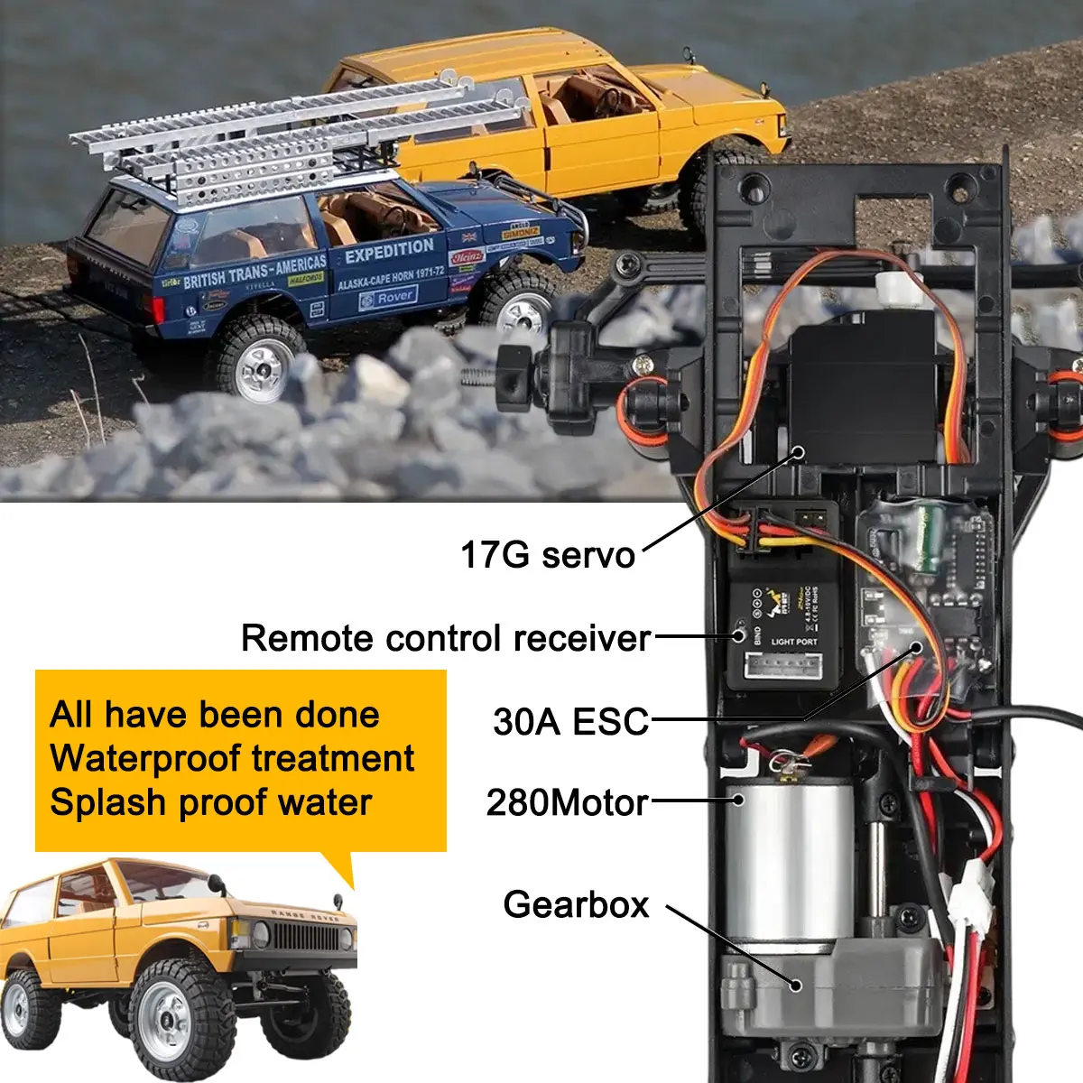 MN168 1/12 modèle à grande échelle 4WD RC voiture RTR 2.4G 280 moteur tout-terrain télécommande RC camion jouets pour garçons cadeau de noël