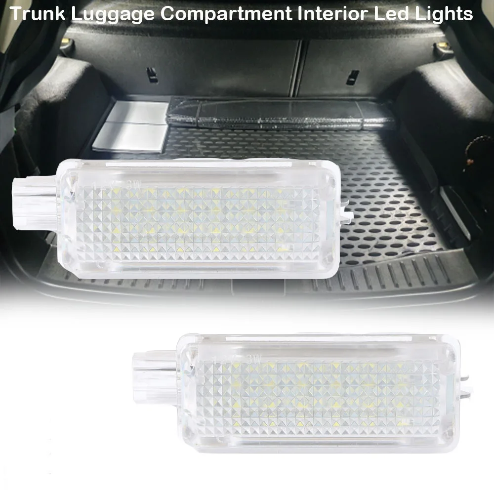 

2Pcs LED Trunk Luggage Compartment Interior Led Light Lamp For Ford Focus Kuga 2013 Up DC12V Bright White Canbus Error Free IP67