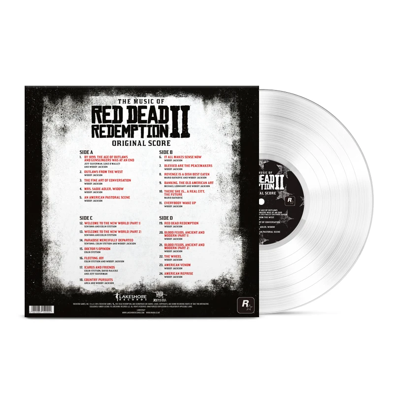A Música do Red Dead Red Dead Redemption 2 Cola Transparente 2LP Vinil Red Dead Redemption 2