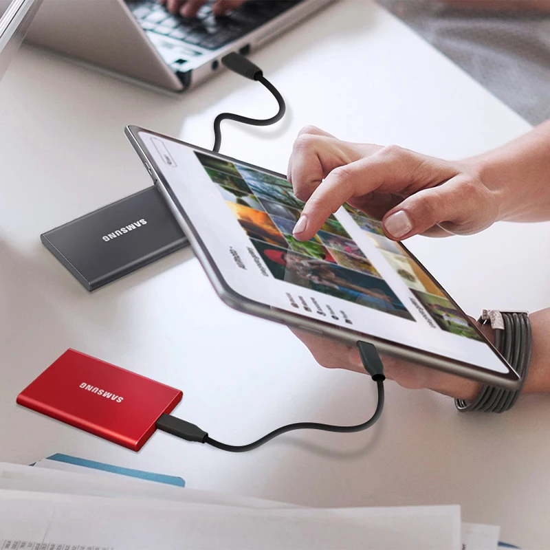 Samsung T7 przenośny dysk ssd 1TB 500GB 2TB zewnętrzne dyski półprzewodnikowe disco duro externo type-c USB 3.2 kompatybilny z laptopem